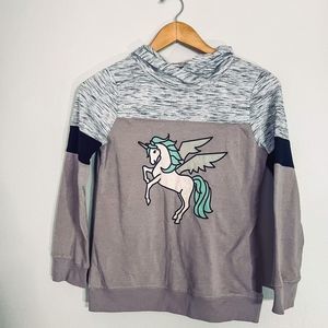 Chance or Fate Girls Hooded Sweatshirt Unicorn Size Large